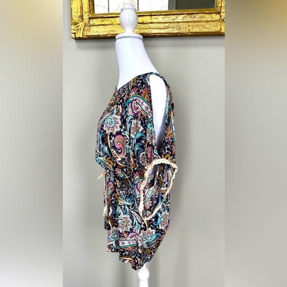 Paisley Print Romper - Picture 2 of 3